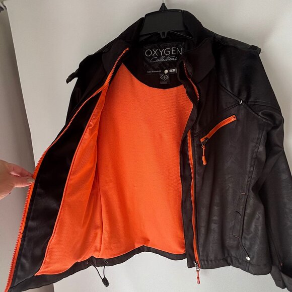 Oxygen black and orange fall jacket - Picture 4 of 12
